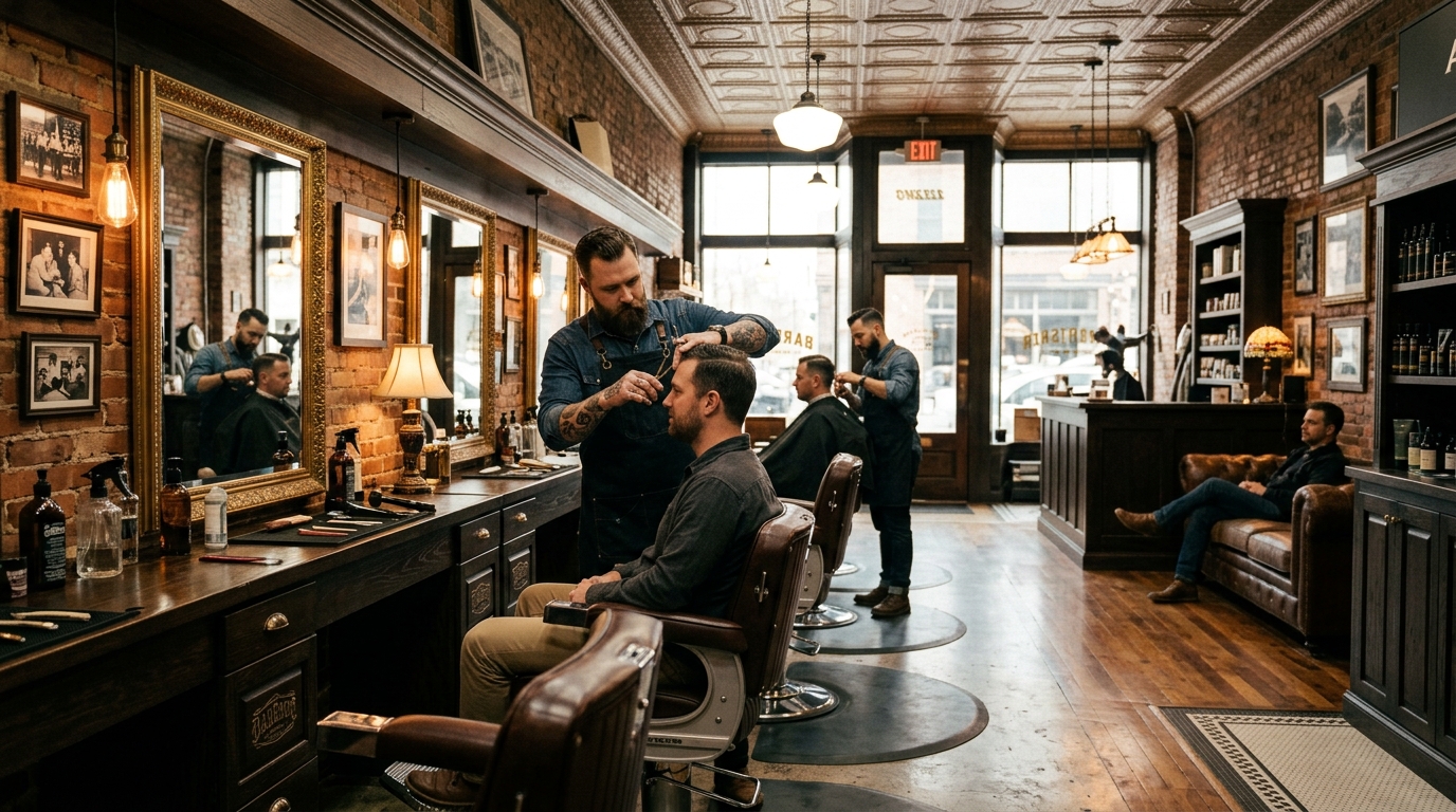 Ilustrasi Barbershop